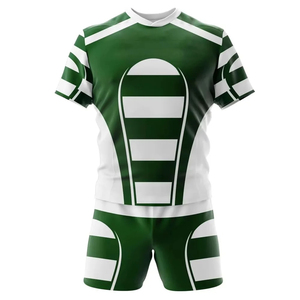 Ensemble de maillot et short de rugby personnalisés, sublimation intégrale, kit d'équipe de rugby, séchage rapide, respirant, avec service OEM - Product Image 1