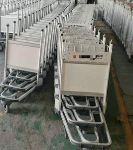 Aluminum Alloy 3 Wheeled Airport <b>Luggage</b> Trolley Hand Braked Special Transportation <b>Cart</b> - Product Image 4
