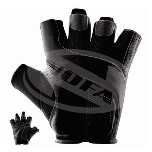 ถุงมือออกกำลังกายแบบหนังครึ่งนิ้วพร้อมสายรัดข้อมือสำหรับออกกำลังกายในยิม2024ฟิตเนสออกแบบได้ตามต้องการ - Product Image 4