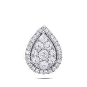 Colgante con Diseño de Gota de Agua con Diamante Redondo - Product Image 1