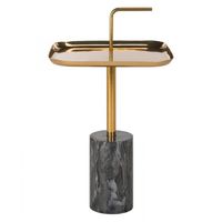 Tables d'appoint modernes de luxe en acier inoxydable, design durable, faciles à nettoyer, taille personnalisée disponible, finition thermolaquée, table basse
