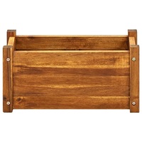 Kubus Modern besar Rumah dan Taman dekoratif kayu Solid rak penanam pot bunga alami & penanam