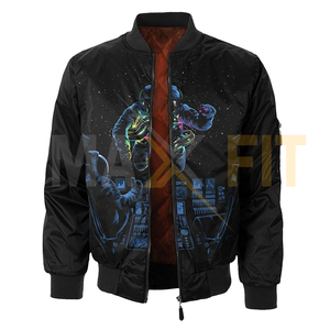 เสื้อแจ็กเก็ตเบสบอลแขนยาวสำหรับผู้ชายเสื้อแจ็กเก็ตเลตเตอร์แมนแบบเรียบพิมพ์ลายด้วยตัวเองสำหรับ2025ฤดูหนาวโดยบริษัท Maxfit - Product Image 4