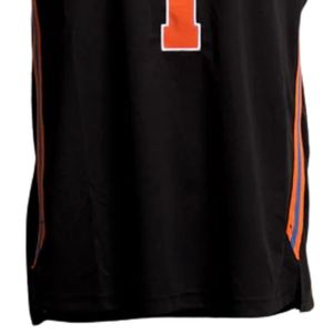 Camiseta de baloncesto para hombre, camiseta deportiva de malla sin mangas, ropa de entrenamiento con estampado de números en negro y naranja, ropa informal transpirable unisex - Product Image 4