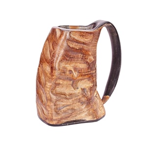 100% authentique corne de buffle polie verres tasse Logo personnalisé boeuf et corne de vache tasse Unique Style Animal décoration - Product Image 1