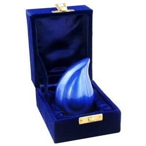 White Pearl Pet Teardrop Aluminio Cremación Urna para cenizas - Product Image 6