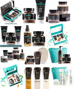 Conjunto de presente para mulheres e homens com embalagem premium, uma vasta gama de mcaffeine para cabelos e cuidados com o corpo