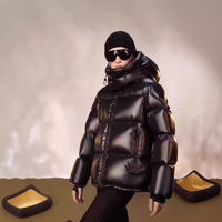 Vente en gros 2025 Veste bouffante unisexe à logo imprimé personnalisé Manteaux épais et légers pour hommes Longs vêtements d'hiver