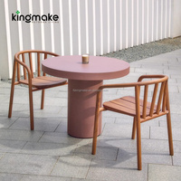 Ensemble de meubles de patio haut de gamme pour hôtel, table de repas extérieure imperméable, table de jardin robuste pour restaurant