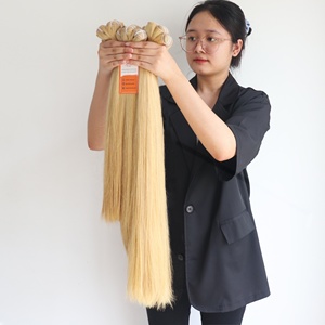 <b>Top</b> Selling 100% Remy Straight Human Hair Extensions High Quality Weft with Wholesale Price - Product Image 1