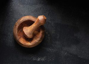 Mortero y Maja Olmeca, trituradora de hierbas y especias de madera de acacia, molinillo de mortero/picadora para hierbas para prensa de ajo, molinillo de café - Product Image 6
