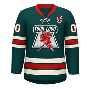 Jersey de hockey sobre hielo barato al por mayor, jersey de hockey sobre hielo de alta calidad personalizado profesional americano - Product Image 4