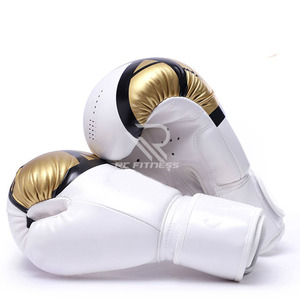 Gants de boxe noirs de haute qualité en gros, 12 oz, pour adultes, professionnels, à lacets, en cuir, avec logo personnalisé, gants de boxe noirs - Product Image 3