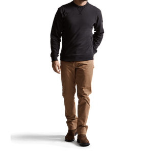 Customize Essentials Men's Fleece <b>Crewneck</b> Pullover Sweatshirt, Warm Long-Sleeve Winter Top for Casual or Outdoor Wear - Product Image 6