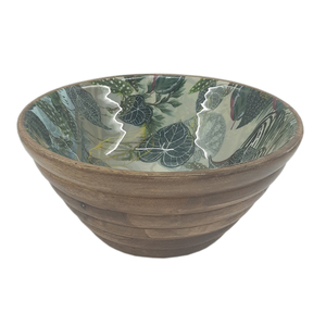 Bol à fruits de forme ronde en bois décoratif antique pour ustensiles de cuisine de table bol à salade maison et hôtels bols de service alimentaire - Product Image 2