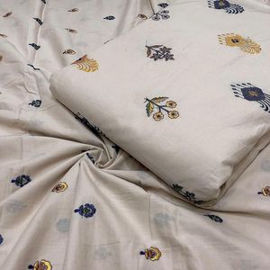 Venta caliente último diseñador tela de algodón puro Cambric con bordado pesado e impresión digital pequeño trabajo Butti - Product Image 5