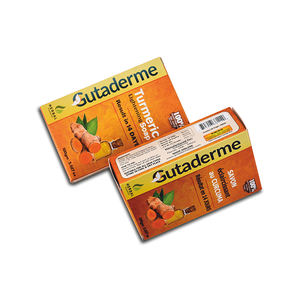 Savon de soins de la peau au curcuma de marque privée de haute qualité savon blanchissant aux herbes Gutaderme de l'Inde forme solide - Product Image 1