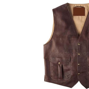 Chaleco de Cuero para Hombre, Transpirable, Abrigado para Invierno, Servicio OEM, Diseño Personalizable, Precio Razonable - Product Image 6