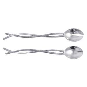 Set de saladier en métal de créateur fabriqué par des artisans, idéal pour les repas élégants et les célébrations festives - Product Image 1