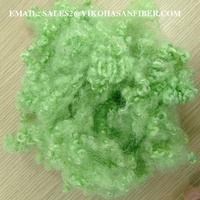 Vikohasan 15D fibre de polyester siliconée verte fibre creuse conjuguée GRS/OEKO-TEX certifiée pour le remplissage par filature