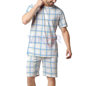 ชุดวอร์มสองชิ้นสำหรับผู้ชายชุดวอร์มสีพื้นชุดวอร์มแฟชั่นสำหรับผู้ชายมาใหม่ - Product Image 1