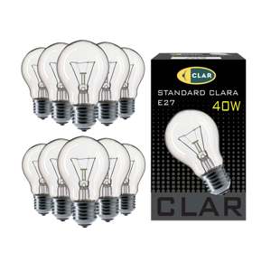 Standard <b>E27</b> Clear Incandescent <b>Bulb</b> 40W 230V for Lighting - Product Image 1