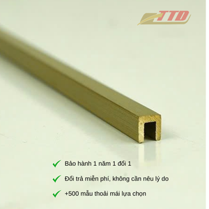 Garniture en laiton polyvalente U5 pour intérieurs Accessoires de carrelage élégants et durables pour améliorer les sols et les murs Bords décoratifs - Product Image 5