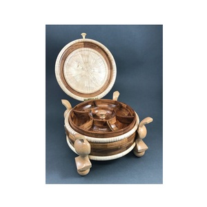 Gran oferta, caja de sal de madera 100%, almacenamiento de cocina de tamaño personalizado y cuenco de organización con cuchara, herramienta de contenedor de hierbas y especias - Product Image 5
