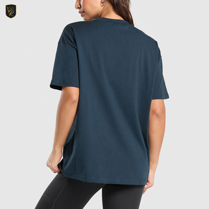 เสื้อยืดโอเวอร์ไซส์ผ้าฝ้ายนุ่มสำหรับผู้หญิง ทรงหลวม แขนสั้น ใส่สบายในฤดูร้อน แห้งเร็วและระบายอากาศได้ดี - Product Image 2