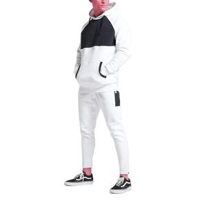 Pull-over à logo personnalisé pantalon de survêtement unisexe vierge et ensemble de survêtements à capuche jogging uni survêtements en éponge française pour hommes - Product Image 4