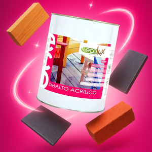 Ecolux 2.5 L Vernice Ecologica a Base d'Acqua in Acrilico Grigio per Legno e Metallo Finitura Lucida - Product Image 6