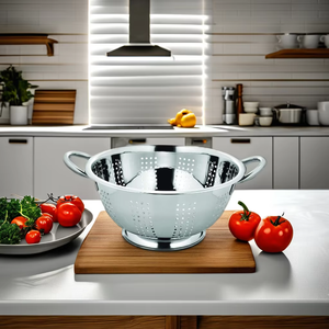 Vente en gros de passoire écologique en acier inoxydable lavable au lave-vaisselle pour outils de cuisine pour la maison et le restaurant - Product Image 1