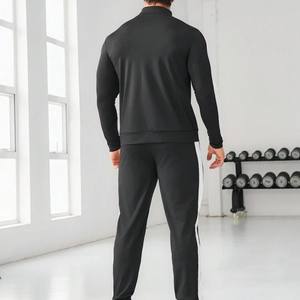 Conjuntos de entrenamiento unisex de la mejor calidad con logotipo personalizado, chándal holgado de corte regular con rayas blancas, Spandex, poliéster, para hombres, mujeres y niños - Product Image 3