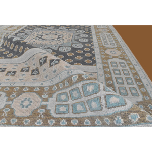 Juego de alfombras florales de lana estilo Oushak hechas a mano modernas alfombras de área de buena calidad para sala de estar - Product Image 1