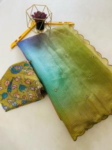 Bollywood indien imprimé Designer Showstopper Sari dernier exclusif qualité supérieure Saree mariage ethnique superbe look à la mode - Product Image 6