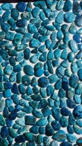 คริสโซคอลล่าคุณภาพสูง 100% ธรรมชาติ แบบคาโบชอง พลอยหลวม รูปทรงและขนาดคละแบบ สำหรับทำเครื่องประดับ - Product Image 3