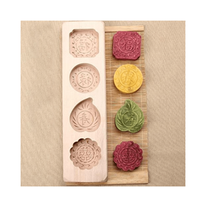 Mejor oferta 2024 molde de pastel de Luna tallado de madera tradicional molde bancario de madera Natural para hacer decoración de pasteles herramienta de pastel - Product Image 4