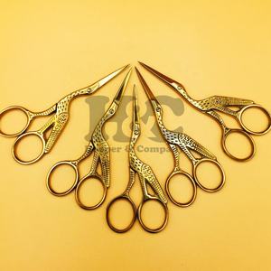 Ciseaux à cils et à sourcils en acier inoxydable de haute qualité, pointe droite et affûtée, avec manche en céramique, durables, en vison, best-seller, Bagla - Product Image 2