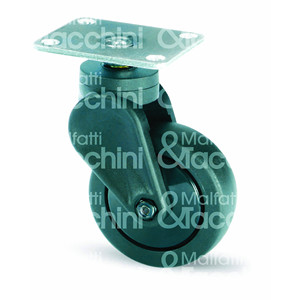 ROUE couverte Art. Plaque pivotante en polyuréthane thermoplastique 173 - Product Image 1