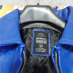 Hot Selling Avirex Winter Cow Skin <b>Leather</b> <b>Jackets</b> with Stand Collar High Street Style Breathable Quick Dry Low Price - Product Image 4
