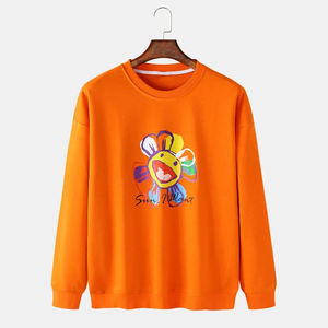 Sudaderas Unisex de algodón 100% de alta calidad de talla grande ropa de calle anticontracción logotipo bordado sudaderas con capucha personalizadas para otoño - Product Image 6