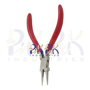 คีมจมูกกลมปากหยัก130มม. แบบไม่มีสปริงกล่องพีวีซีจับเครื่องประดับทำด้วยตัวเองคีมหนีบจมูกเข็ม - Product Image 6