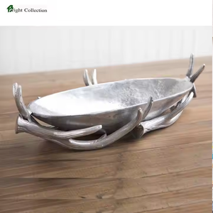 ถาดโลหะทรงสี่เหลี่ยมผืนผ้าแนววินเทจพร้อมเครื่องประดับดาวกระจายเครื่องประดับคริสตัลสุดสร้างสรรค์ถาดเสิร์ฟอาหารอินเดีย - Product Image 6