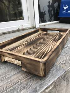 PLATEAU IMPRIMÉ EN BOIS YACT MEILLEURE QUALITÉ SCULPTÉE Forme carrée disponible et meilleur échantillon d'artisanat indien Offre Spéciale - Product Image 4