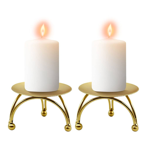 Candelero de latón decorativo hecho a mano con 3 brazos, candelabro de último diseño para artículos de artesanía elegantes de Pascua - Product Image 5