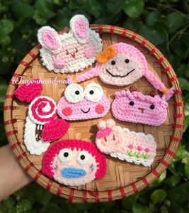 Pinzas para el pelo de hilo hechas a mano, suaves, elegantes y perfectas para el uso diario - Product Image 3