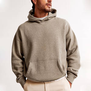 Sweat à capuche en éponge française 100% coton lourd fait sur mesure pour hommes surdimensionné teint uni pour la saison d'hiver - Product Image 2