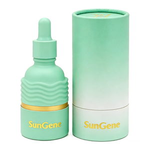 Elegant Purple Cylinder Eco-Friendly Biodegradable Craft Paper Packaging Box Skin Care Face Cream Perfume Essential Oil Lotion - Product Image 1