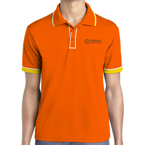 เสื้อยืดโปโลสำหรับผู้ชายเสื้อโปโลคอกลมเรียบง่ายงานออกแบบโลโก้ได้ตามต้องการใส่สบาย - Product Image 4