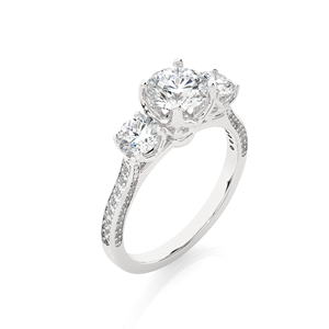Customized 925 Sterling <b>Silver</b> 14K Gold Plated Classic <b>Solitaire</b> <b>Ring</b> Brilliant Cut IGI Certified Lab Grown Diamond Daily Wear - Product Image 3